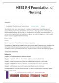 Wgu Hesi RN Foundation of Nursing questions with detailed answers (graded A+) 