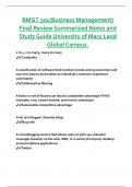 BMGT 301(Business Management) Final Review Summarized Notes and Study Guide University of Mary Land Global Campus.