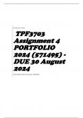 TPF3703 Assignment 51 2024 (571495) - DUE 30 August 2024