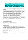 School Social Work Content Exams