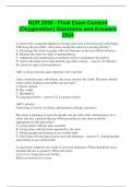 NUR 2050 - Final Exam Content (Oxygenation) Questions and Answers 2024