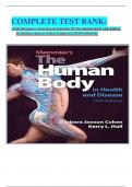 COMPLETE TEST BANK:  FOR Memmler's Structure & Function Of The Human Body 14th Edition By Barbara Janson Cohen (Author)LATEST UPDATE. 