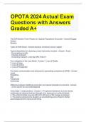 OPOTA 2024 Actual Exam Questions with Answers Graded A.docx