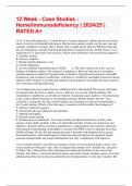 12 Week - Case Studies - Heme/Immunodeficiency | 2024/25 | RATED A+