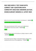 NSG 5003 WEEK 10 FINAL EXIT EXAM WITH CORRECT QUESTIONS WITH CORRECTRY ANALYZED ANSWERS (ACTUAL EXAM) ALREADY GRADED A+ LATEST 2024     