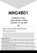 MNG4801 Assignment 2 (ANSWERS) 2024 - DISTINCTION GUARANTEED