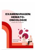 Oplossingen examenvragen - Hemato-Oncologie