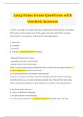 2024 Nclex RN Exam Questions with Verified Answers