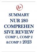 Summary Nur 280 comprehensive review comp 1 comp 2 comp 3 Latest Updated 