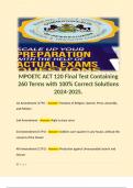 MPOETC ACT 120 Final Test Containing 260 Terms with 100% Correct Solutions 2024-2025. 