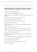 Haircutting test empire beauty school questions and answers