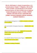 EM ch1, EM Chapter 2, chapter 4 preparedness, ch 5 communications, Chapter 3 - Mitigation, 100 and 700 school, IS-0100.c: And Introduction to the Incident Command System, ICS 100, IS-0700.b Intro to National Incident Management System, IS-0100.c: NEWEST V