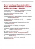 Boma hvac Actual Exam Update 2024 |  Boma Hvac Exam Latest 2024 Questions  and Correct Answers Rated A+