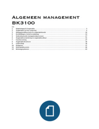 Samenvatting Algemeen Management (incl. antwoorden oefenopgaven)