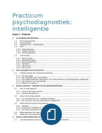 Samenvatting practicum psychodiagnostiek