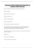 Hazwoper Study Guide Exam/ Question &  Answer (100% Correct)