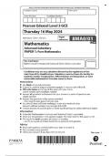 AS Level Edexcel Maths 2024 Paper 1 QP and MARK SCHEME [VERIFIED]