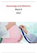 Gynecology and Obstetrics Block B 2022 with 100% correct answers | verified | latest update 2024