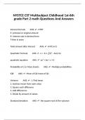 NYSTCE CST Multisubject Childhood 1st-6th grade Part 2 math Questions And Answers.