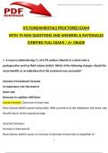 Fundamentals ATI Proctored Exam (2023 / 2024) With 70 NGN Questions and Answers & Rationales (Verified Full Exam) / A+ Grade