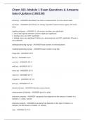 Chem 103- Module 1 Exam Questions & Answers latest Updates (100/100)