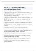  RETA EXAM QUESTIONS AND ANSWERS (GRADED A)