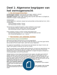 Samenvatting zakenrecht