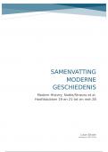 samenvatting boek Moderne Geschiedenis TWEEDE editie