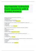 Intermediate Hydraulics Exam Questions with A Graded Answers 