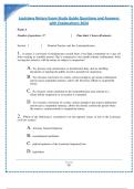 Louisiana Notary Exam Study Guide Questions and Answers with Explanations 2024.