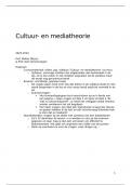 Samenvatting cultuur- en mediatheorie