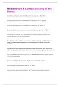 Mediastinum & surface anatomy of the thorax Questions And Answers With Verified Solutions