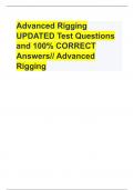   Advanced Rigging UPDATED Test Questions and 100% CORRECT Answers// Advanced Rigging                                        What is meant by the term two blocking? - CORRECT ANSW-The load block contacts the boom point sheaves.    Lifting 20,000 lbs with 