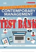 Essentials Of Contemporary Management 7th Canadia Edition by  Jones, Jennifer, and Jane TEST BANK