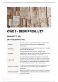 OWE 8 - BEGRIPPENLIJST