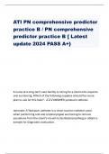 ATI PN comprehensive predictor practice B / PN comprehensive predictor practice B [ Latest update 2024 PASS A+}