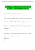 Chemistry Cumulative Exam Review questions with  complete solutions