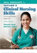 Taylor’s Clinical Nursing Skills A NURSING PROCESS APPROACH