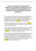 WGU D333 ETHICS IN TECHNOLOGY  OBJECTIVE ASSESSMENT NEWEST ACTUAL  EXAM COMPLETE 60 QUESTIONS AND  CORRECT DETAILED ANSWERS ALREADY  GRADED A+.