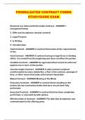 PROMULGATED CONTRACT FORMS STUDYGUIDE EXAM 