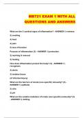 MB721 EXAM 1 WITH ALL QUESTIONS AND ANSWERS 