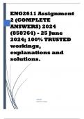 ENG2611 Assignment 2 (COMPLETE ANSWERS) 2024 (858764) - 25 June 2024; 100% TRUSTED workings, explanations and solutions