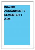 INC3701 ASSIGNMENT 3 SEMESTER 1 2024