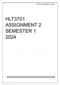 HLT3701 ASSIGNMENT 2 SEMESTER 1 2024