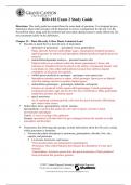 BIO 182 RS Study Guide 2 Questions And  Answers 