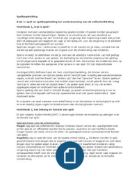 Samenvatting spelbegeleiding (wat je speelt ben je zelf)