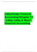   Libby/Hodge Financial Accounting//Chapter 11 - Libby, Libby & Short - Financial Accounting     