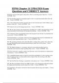 ITPM Chapter 11 UPDATED Exam  Questions and CORRECT Answers