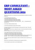 ERP CONSULTANT - MOST ASKED QUESTIONS 2024 WITH ACTUAL ANSWERS!!