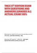 TNCC 9TH EDITION EXAM  WITH QUESTIONS AND  ANSWERS [GRADED A+]  ACTUAL EXAM 100%